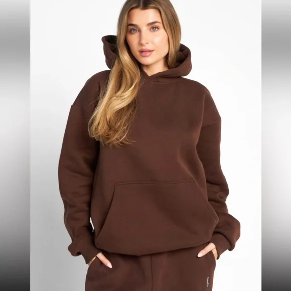 Comfrt Brown Hoodie and Sweatpants Set - size M - Picture 2 of 16